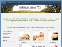 Tablet Screenshot of acupressurecentre.com